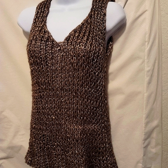Dress crochet/ brown / handmade. I DO NOT ACCEPT RETURNS - Picture 4 of 5